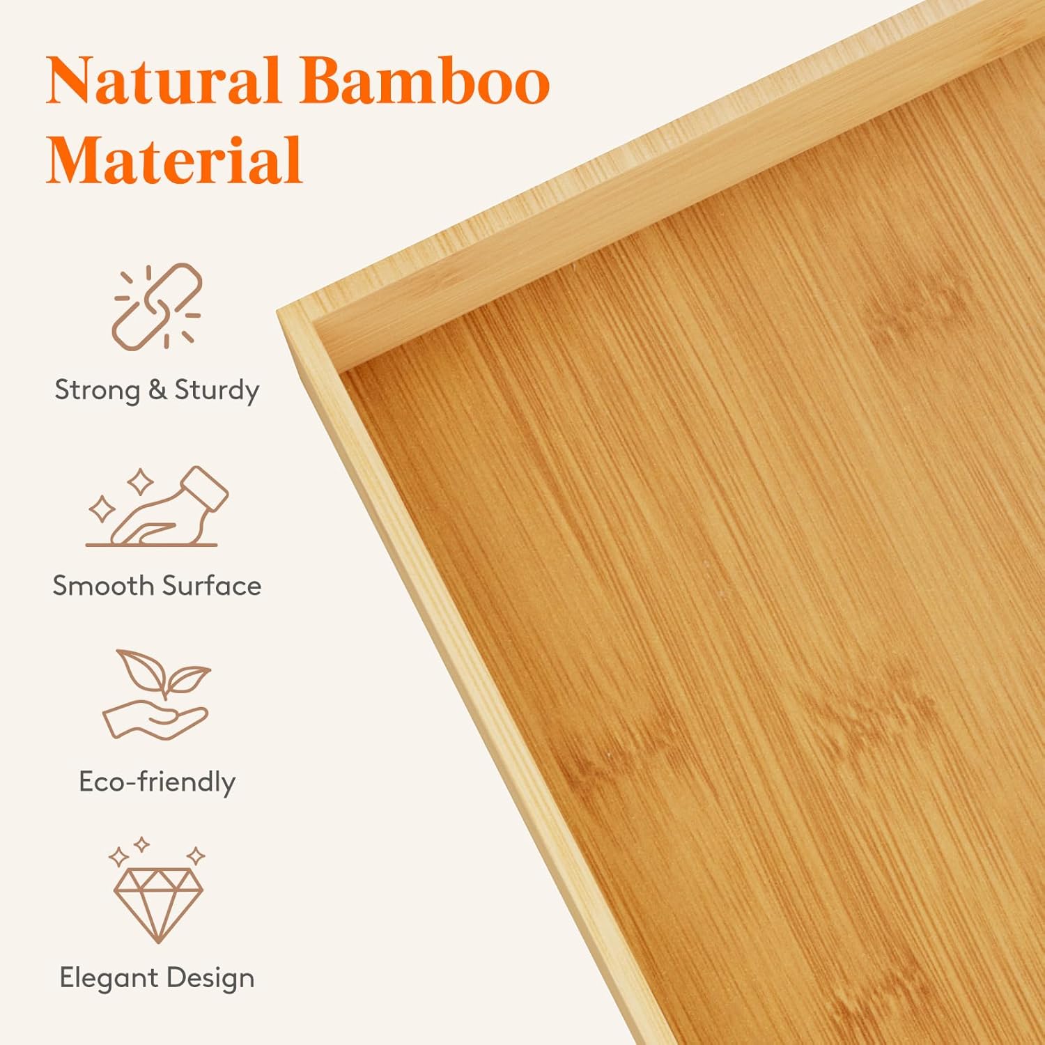 Lifewit Drawer Organizer 15 Pack(33 Grid) with 18 Inserts, Wooden Adjustable Desk Drawer Divider Trays, Storage Bins for Makeup, Kitchen Utensils, Vanity Accessories in Office/Bathroom/Bedroom